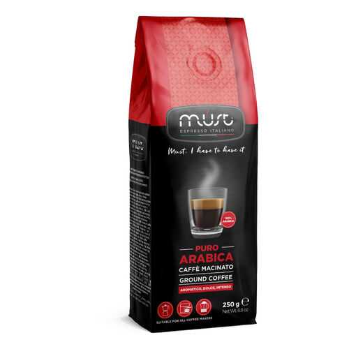 Кофе молотый Must pure arabica 250 г в Глобус