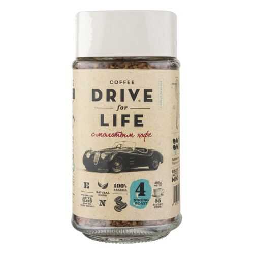 Кофе растворимый Drive for Life strong roast с молотым 100 г в Глобус