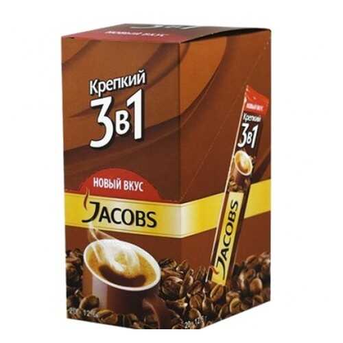 Кофе растворимый Jacobs 3в1 крепкий 24*12 г в Глобус