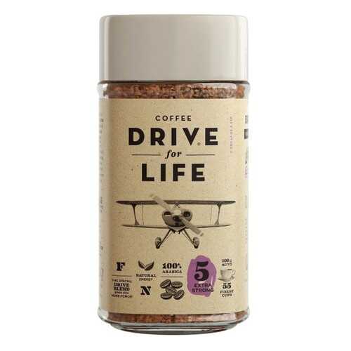Кофе растворимый живой Drive for Life extra strong 100 г в Глобус