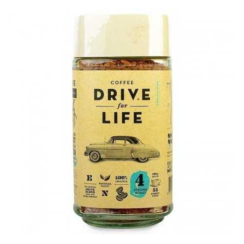 Кофе растворимый живой Drive for Life strong 100 г в Глобус