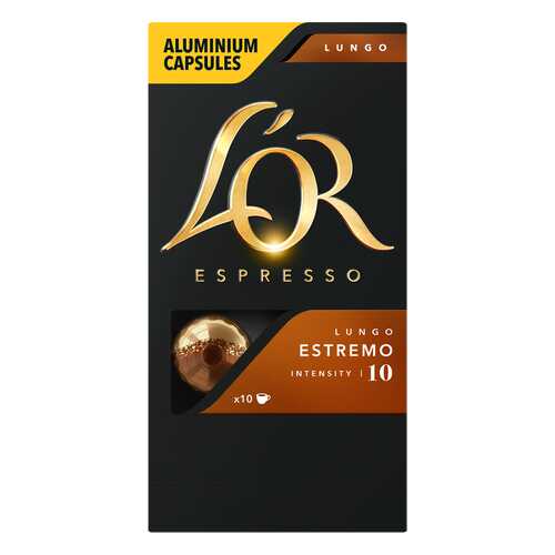 Кофе в алюминиевых капсулах L'OR Espresso Lungo Estremo 10 шт в Глобус