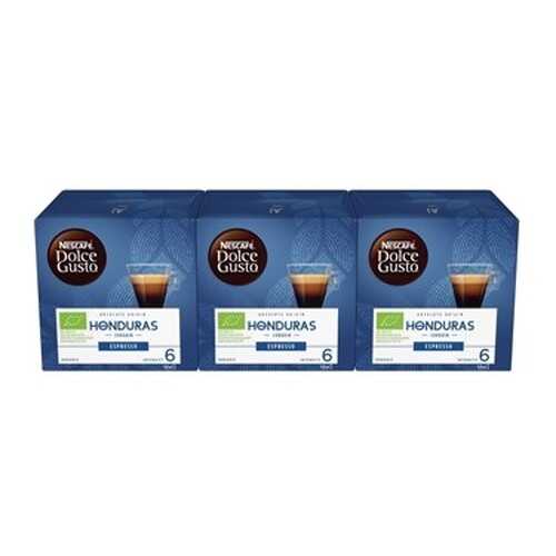 Кофе в капсулах Nescafe Dolce Gusto Эспрессо Гондурас 3 штуки по 12 капсул в Глобус