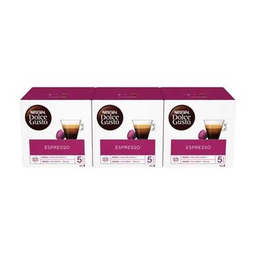 Кофе в капсулах Nescafe Dolce GustoЭспрессо 3 штуки по 16 капсул в Глобус