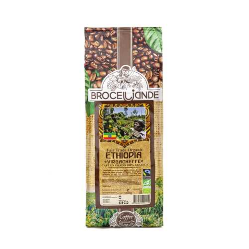 Кофе в зернах Broceliande Ethiopia organic 1 кг в Глобус