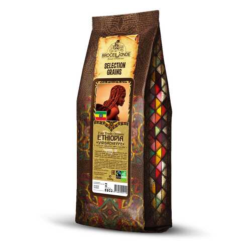 Кофе в зернах Broceliande Ethiopia yirgacheffe броселианд Эфиопия иргачиф 1 кг в Глобус