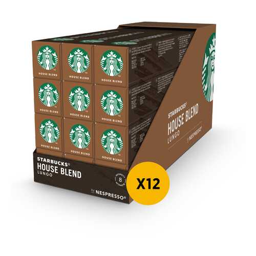 Nespresso STARBUCKS House Blend 12 штук по 57г в Глобус