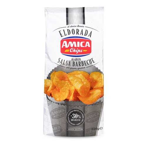 Чипсы картофельные с соусом барбекю обезжиренные, Eldorada Amica Chips, 130 г, Италия в Глобус