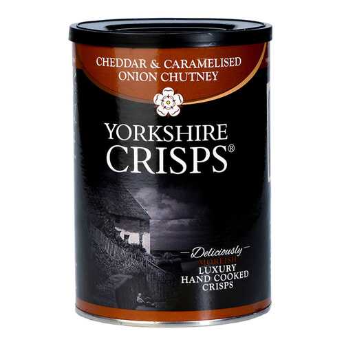 Чипсы картофельные Yorkshire Crisps с сыром чеддер и карамелизированным луком 100 г в Глобус