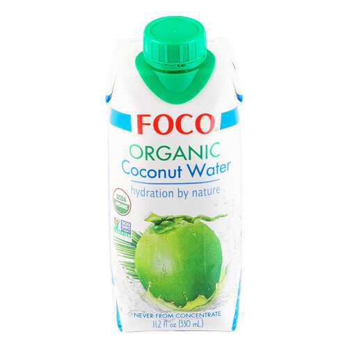 Вода кокосовая органическая Foco 330 мл в Глобус