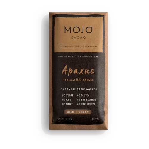Горький шоколад 72% Mojo Cacao с шоколадно-ореховой пастой со вкусом арахис в Глобус