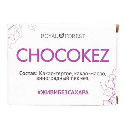 Шоколад Royal Forest Chocokez на виноградном пекмезе 30г в Глобус
