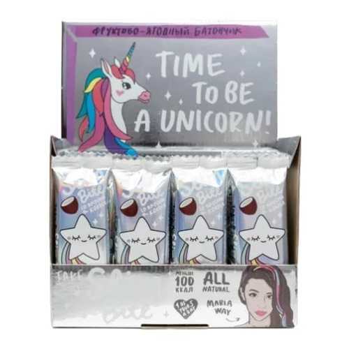 Батончик Фруктово-ягодный Bite Slim Unicorn Кокос 30 штук по 30 гр в Глобус