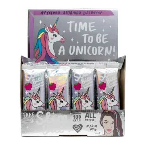 Батончик Фруктово-ягодный Bite Slim Unicorn Малина 30 штук по 30 гр в Глобус
