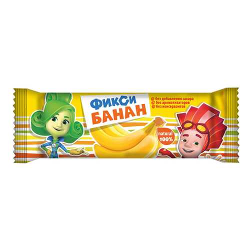 Батончик Фрутилад Фикси банан Фруктовая Энергия 30 г в Глобус