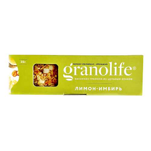 Батончик-гранола Granolife лимон-имбирь в Глобус