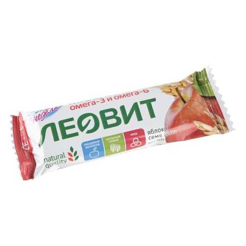 Батончик-мюсли яблоко Худеем за неделю с семенами льна 30 г в Глобус
