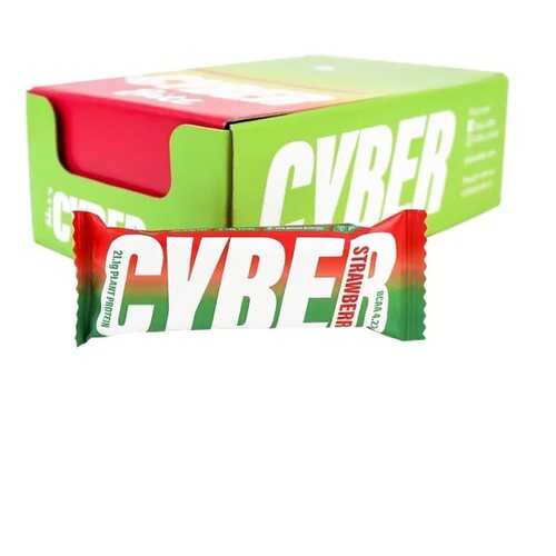 Батончик высокобелковый Cyber Bite со вкусом клубники 20 штук по 60 гр в Глобус