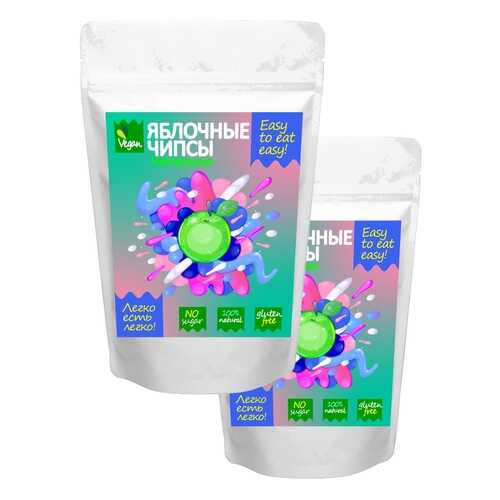 Чипсы фруктовые Easy to eat easy натуральные кисленькие яблочные 2 шт 60 г в Глобус