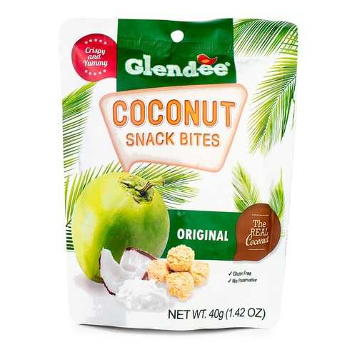 Кокосовые снеки Glendee оригинальные 40г Таиланд в Глобус