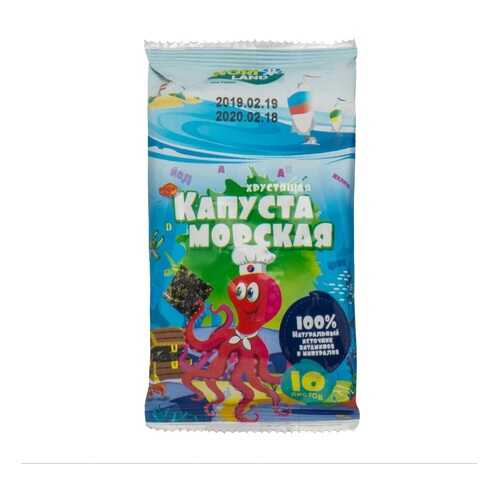 Морская капуста NORI LAND Осьминожка сушеная 4.5г Южная Корея в Глобус
