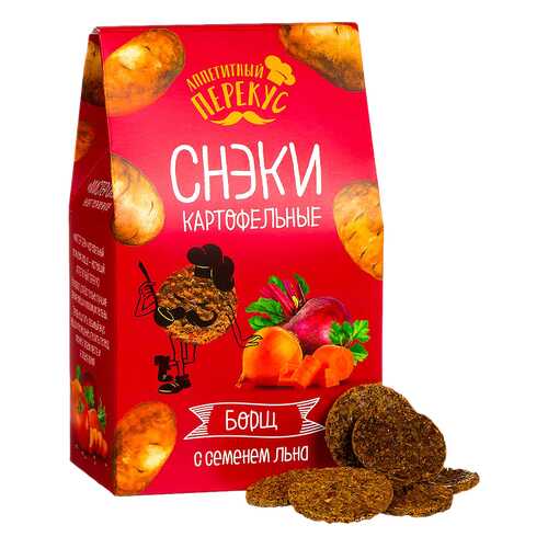 Снеки картофельные Полезный перекус борщ 100 г в Глобус