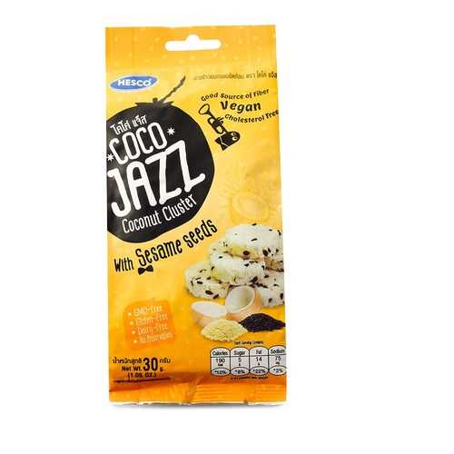 Снеки кокосовые Coco Jazz с кунжутом 30г Таиланд в Глобус