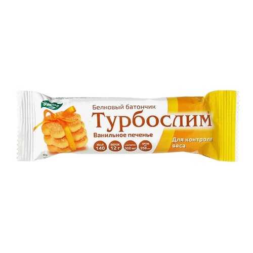 Турбослим Эвалар батончик ванильное печенье белковый 50 г в Глобус