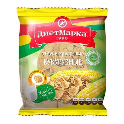 Отруби хрустящие ДиетМарка кукурузные 100 г в Глобус