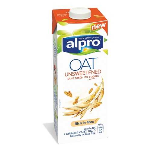 Напиток овсяный Alpro без сахара обогащенный кальцием и витаминами 1л Бельгия в Глобус
