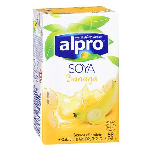 Напиток соево-банановый Alpro обогащенный кальцием и витаминами 0.25 л в Глобус