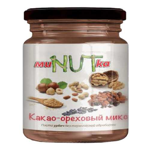 Паста МиNUTка урбеч микс орех и какао 200 г в Глобус