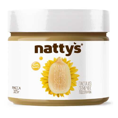 Паста Nattys Sunny из семечек подсолнуха 325 г в Глобус
