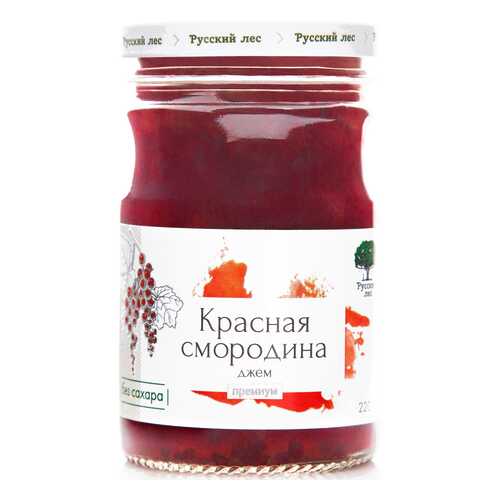 Джем Русский лес красная смородина премиум 220 г в Глобус