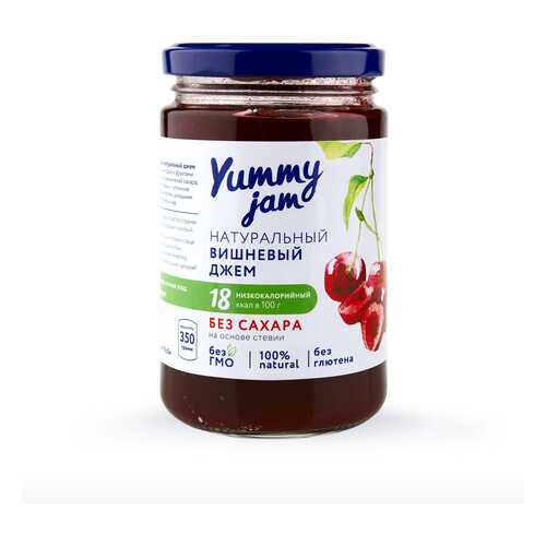 Джем Yummy jam вишневый без сахара 350 г в Глобус