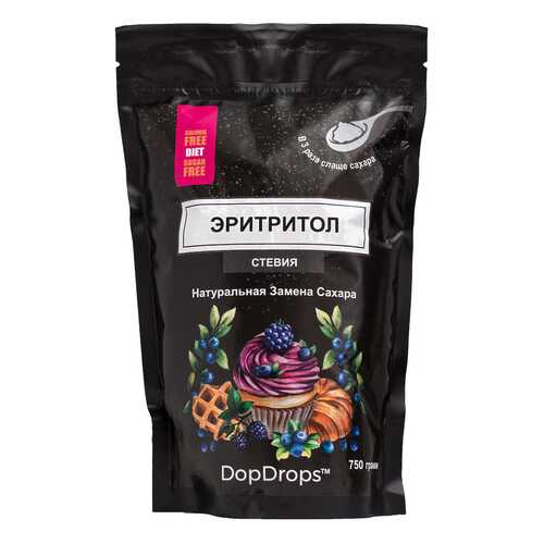 Эритритол/стевия DopDrops 3:1 750 г в Глобус