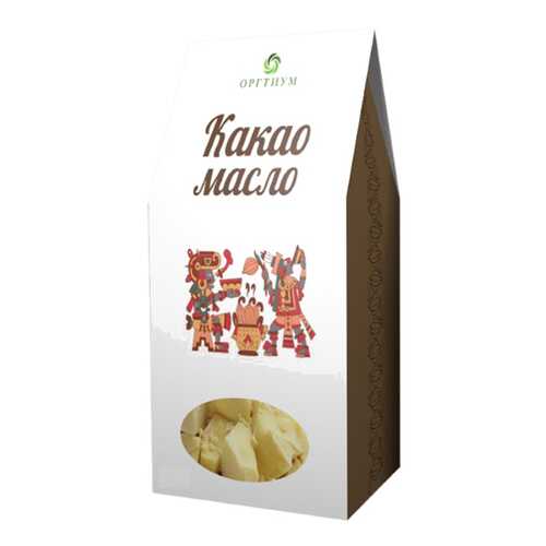 Какао масло Оргтиум горячего первого отжима 100 г в Глобус