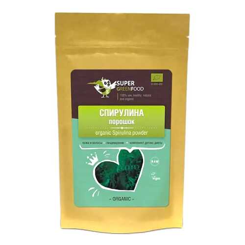 Спирулина Super Green Food порошок 200 г в Глобус