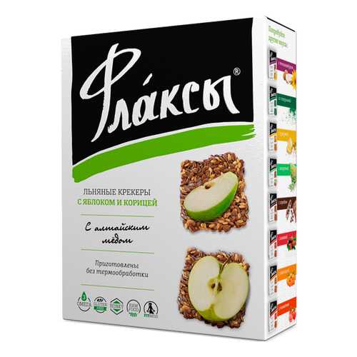 Флаксы Компас Здоровья с яблоком и корицей 120 г в Глобус