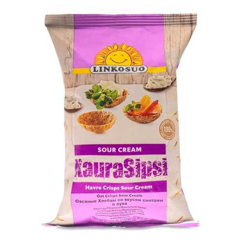 Хлебцы Linkosuo овсяные со вкусом сметаны и лука 120г Финляндия в Глобус