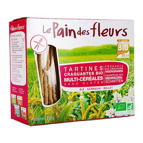 Хлебцы Pain des fleurs без глютена мультизлаковые 150 г в Глобус