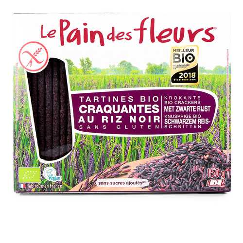 Хлебцы Pain des fleurs диетические из черного риса Euro-Nat 150 г в Глобус
