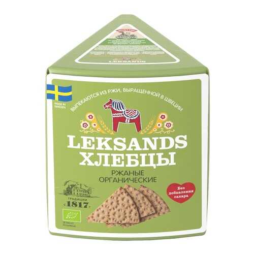 Хлебцы ржаные Органические Leksands by Bionova 200 г, Швеция в Глобус