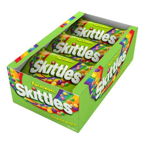 Драже Skittles кисломикс 38 г 12 штук в Глобус