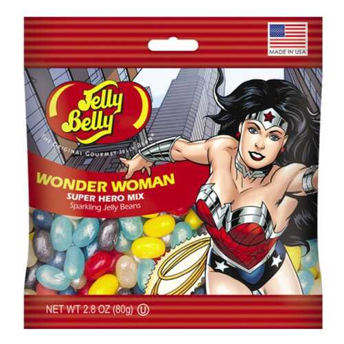 Драже жевательное Jelly Belly super hero wonder woman 60 г в Глобус