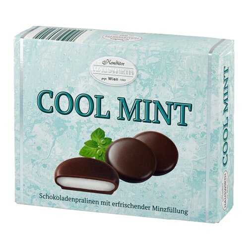 Конфеты Hauswirth Cool Mint с мятной начинкой в темном шоколаде 135 г в Глобус