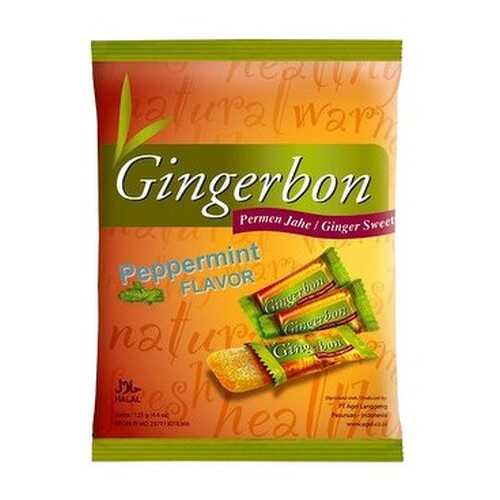 Конфеты имбирные GingerBon с мятой, жевательные 125 г в Глобус