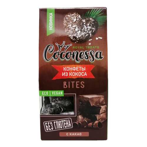 Конфеты кокосовые Coconessa какао 90 г в Глобус