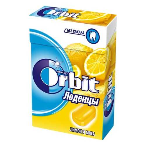 Леденцы Orbit лимон и мята 35 г в Глобус