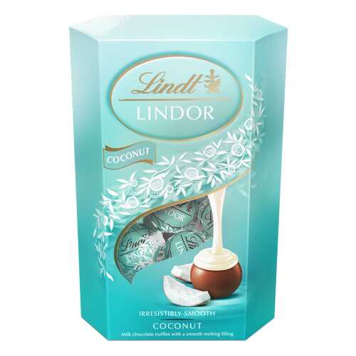 Набор конфет Lindt lindor молочный шоколад c кокосом 200 г в Глобус